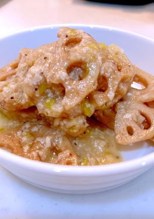 【塩麹】【玄米酵母】蓮根のねぎ塩麹炒め-レシピのメイン写真
