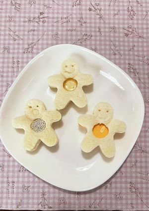 がんばれ日本!食パンで金銀銅メダルサンド-レシピのメイン写真