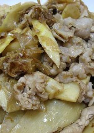 豚ロースとたけのこのバター炒め-レシピのメイン写真