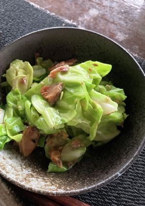 キャベツとサバ缶醤油味まぜまぜ-レシピのメイン写真