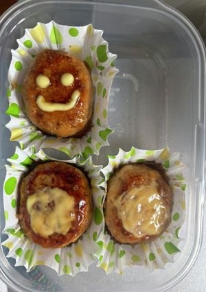 鶏胸肉の照り焼きハンバーグ-レシピのメイン写真
