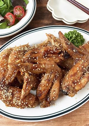 ☆簡単☆手羽先の甘辛スパイシー唐揚げ-レシピのメイン写真