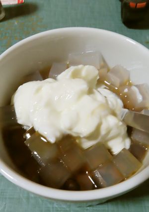 ヨーグルトみつ豆&皮付きキウイみつ豆-レシピのメイン写真