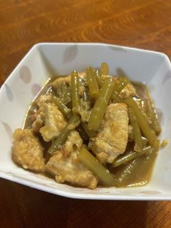 フキと鶏むね肉の煮物-レシピのメイン写真