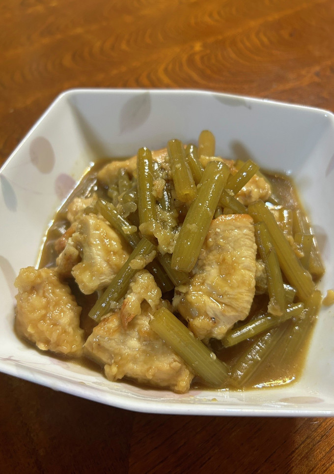 フキと鶏むね肉の煮物-レシピのメイン写真