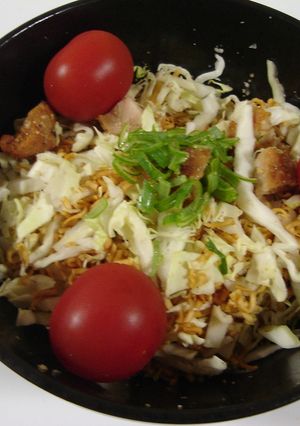 お酢でさっぱり❤チキンラーメンサラダ-レシピのメイン写真