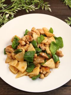簡単!鶏ピーマンたけのこのオイスタ炒め-レシピのメイン写真