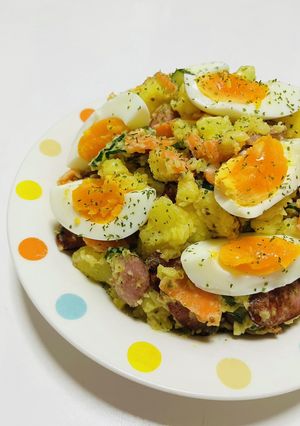半熟卵とウインナーのポテトサラダ-レシピのメイン写真