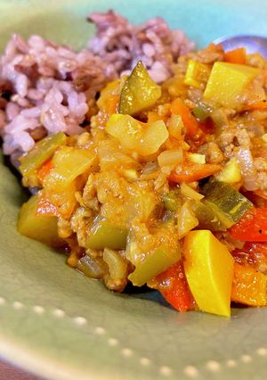 ズッキーニが主役のセミドライカレー-レシピのメイン写真