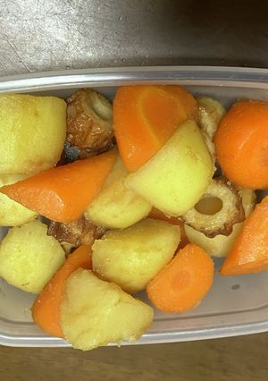 時短調理　ジャガイモとニンジンの煮物-レシピのメイン写真