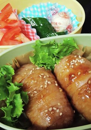 肉巻きおにぎり 弁当用-レシピのメイン写真