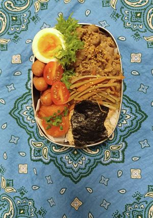 焼き肉きんぴら弁当-レシピのメイン写真