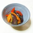 なすとパプリカの甘酢炒め
