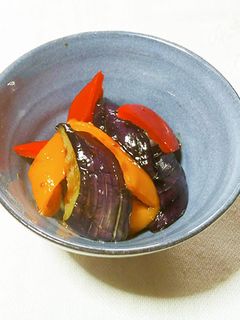 なすとパプリカの甘酢炒め-レシピのメイン写真
