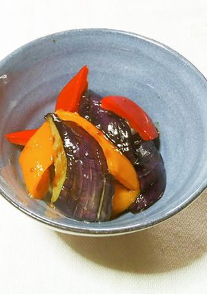 なすとパプリカの甘酢炒め-レシピのメイン写真
