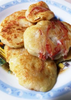 豆腐とカニカマのふわふわ焼き-レシピのメイン写真