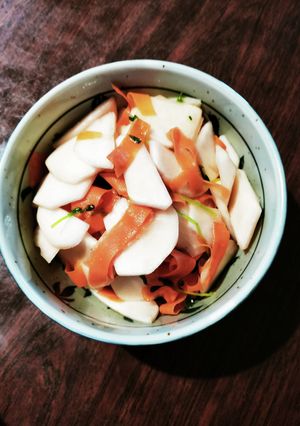 人参とサラダ蕪と豆苗の塩もみ-レシピのメイン写真
