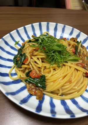 【家計の味方】なめこアーリオオーリオ-レシピのメイン写真