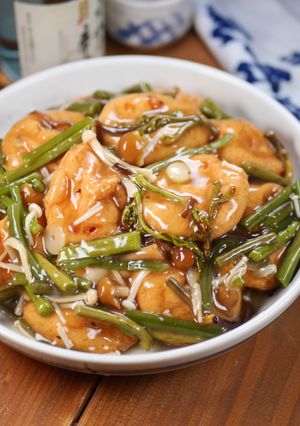 節約＆ヘルシー♪がんもどきの山菜あんかけ-レシピのメイン写真