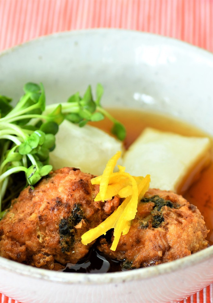 海苔つくねの揚げ出し椀-レシピのメイン写真