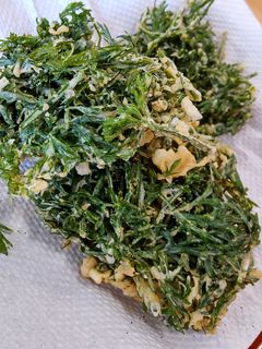 人参の葉で簡単かき揚げ-レシピのメイン写真