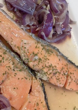 レンジでつくる鮭のバターソテー-レシピのメイン写真