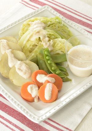 温野菜たらこソース-レシピのメイン写真