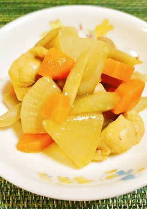 保育園給食★鶏肉とごぼうの炒め煮-レシピのメイン写真