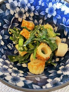 ニラとちくわのオイマヨあえ-レシピのメイン写真