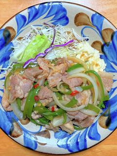 豚ロース肉とピーマンと玉ネギの中華炒め-レシピのメイン写真