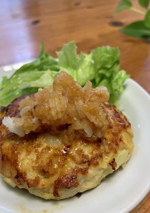 和風おろし鶏むねひき肉ハンバーグ-レシピのメイン写真
