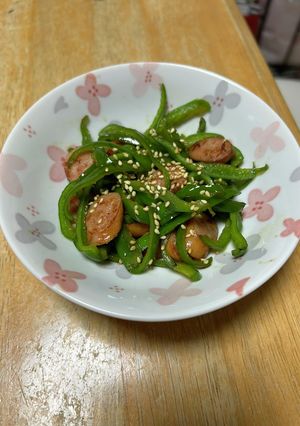 ピーマンとウインナー炒め おゆみ風-レシピのメイン写真