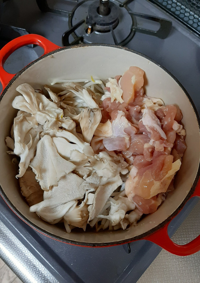 いちばん簡単！鶏もやし舞茸でちょこっと鍋-レシピのメイン写真