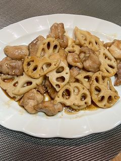 鶏肉と蓮根の甘辛炒め-レシピのメイン写真