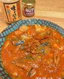 味どうらくと食べる辣油で中華風鯖トマト！