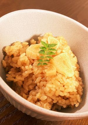 麺つゆにんにくの炊き込みご飯-レシピのメイン写真