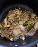 白菜とひき肉の中華風あんかけ