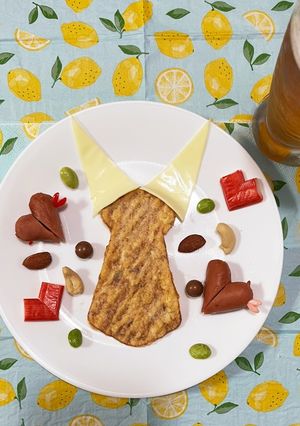 父の日に　いかフライでネクタイおつまみ-レシピのメイン写真