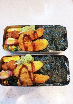 高校生弁当覚え書き301のり弁-レシピのメイン写真