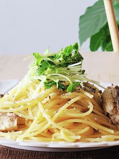 5分で地中海風さばパスタ☆レンジ☆防災食-レシピのメイン写真