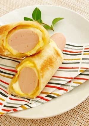 【朝食】魚肉ソーセージのスティックパン-レシピのメイン写真