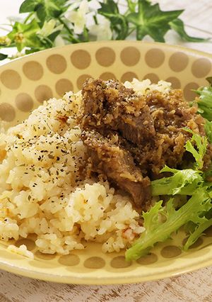炊飯器で簡単！ガーリックライス-レシピのメイン写真