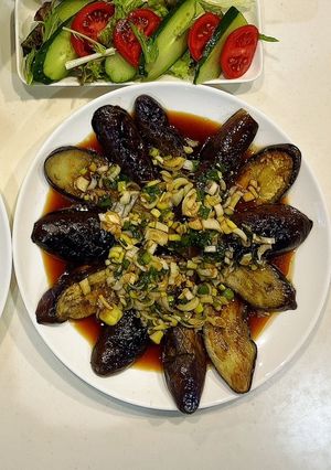 簡単!なすの中華ねぎソースがけ-レシピのメイン写真