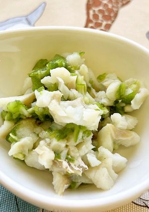 【離乳食】7か月から　白身魚のオクラ和え-レシピのメイン写真