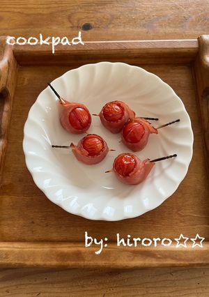 お弁当☆トマトのベーコン巻き-レシピのメイン写真
