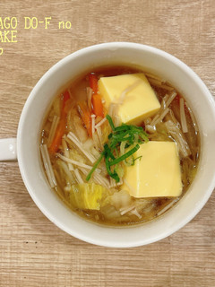 食べるスープ たまご豆腐のあんかけスープ-レシピのメイン写真