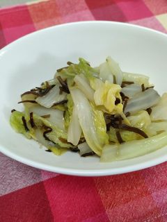 白菜と塩昆布の炒め物-レシピのメイン写真