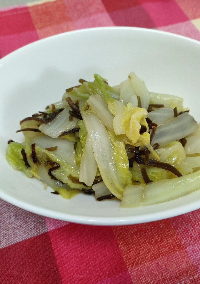 白菜と塩昆布の炒め物-レシピのメイン写真
