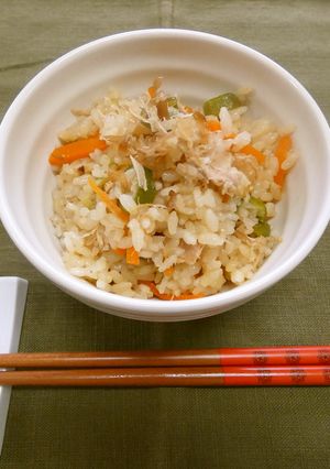 オクラとツナの炊き込みご飯-レシピのメイン写真