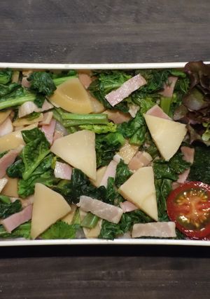 レンジで★筍と菜の花とベーコンの丼弁当-レシピのメイン写真